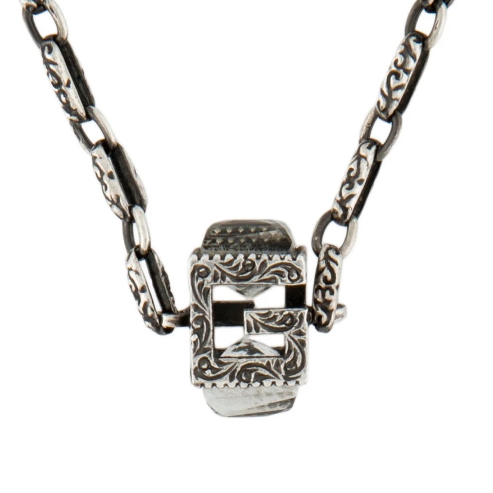 GUCCI NWOT W/ COA Cube Pendent .925 Sterling Necklace With Box - Retail $630 - Picture 11 of 13